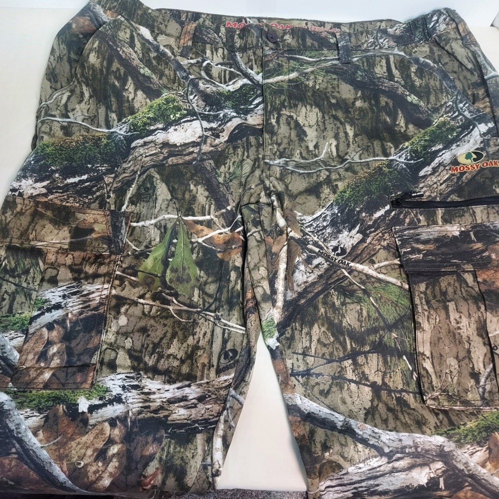 Mossy Oak XXL (44-46) Camo Hunting Cargo Pants Outdoor Casual Mens